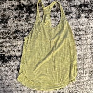 Lululemon Athletica Yellow‎ Striped Tank Top